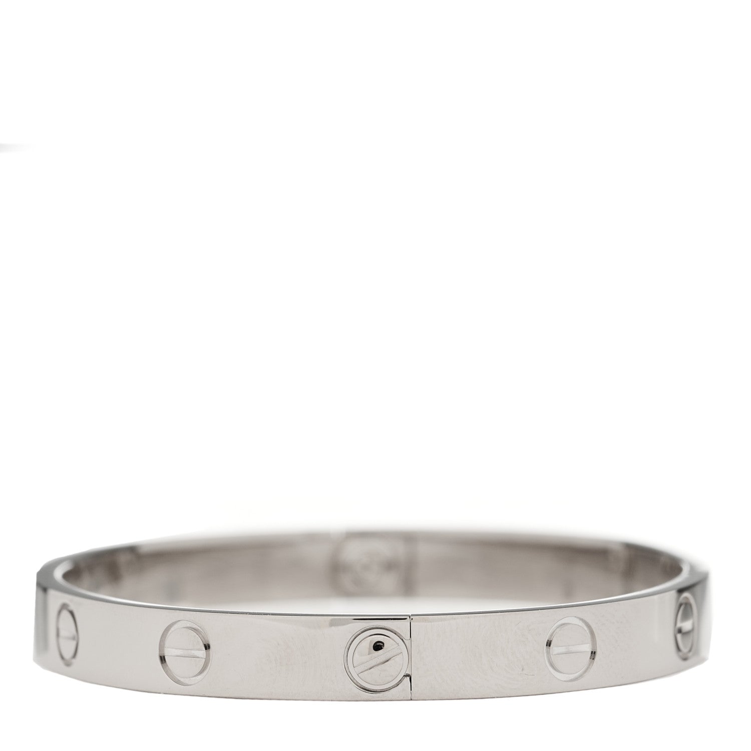 Cartier 18K White Gold LOVE Bracelet 16 6 of 8