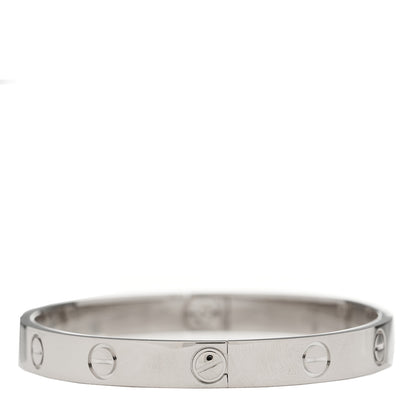 Cartier 18K White Gold LOVE Bracelet 16 6 of 8