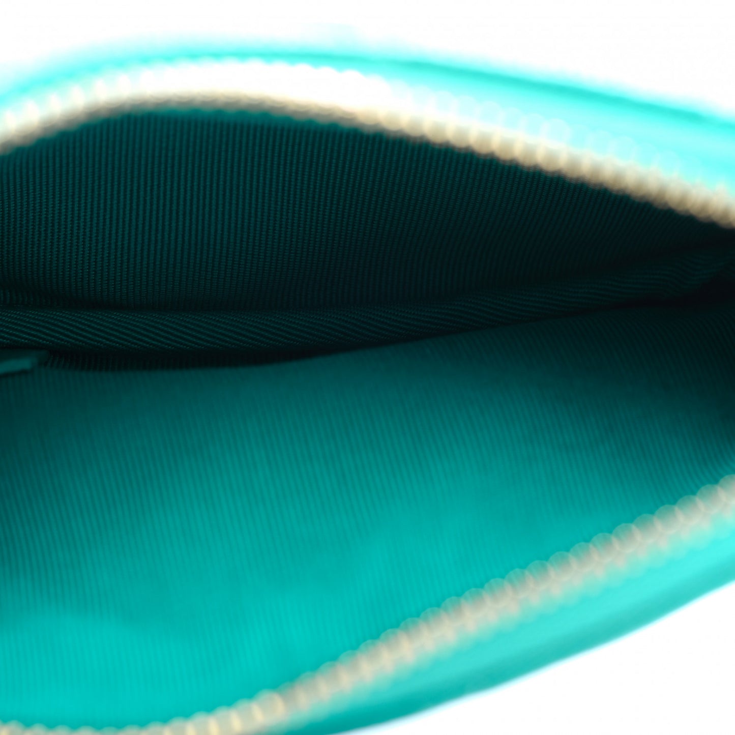 Caviar Quilted Small Cosmetic Case Turquoise