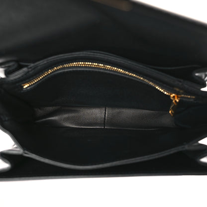 Celine Shiny Calfskin Medium Triomphe Black 5 of 9