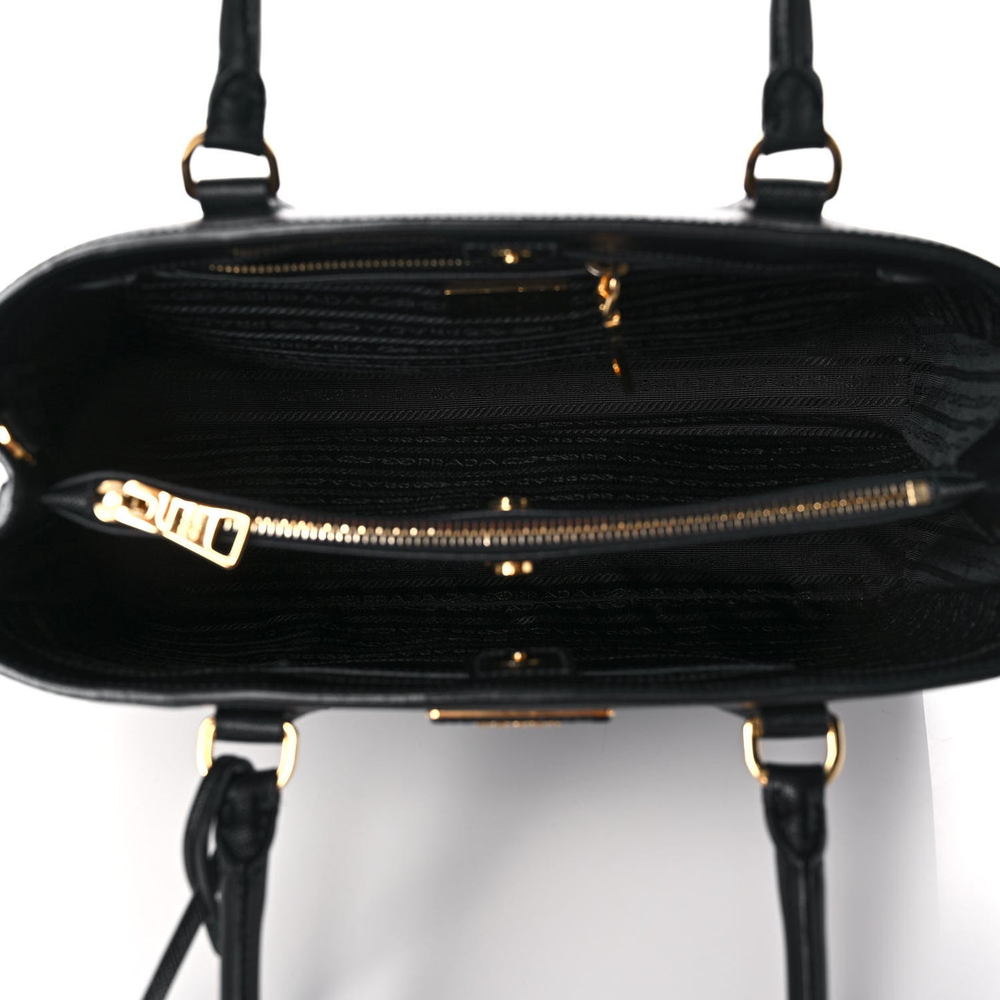 Saffiano Lux Medium Tote Black