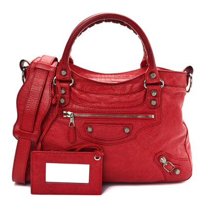 Balenciaga Agneau Giant 12 Silver Hardware Town Rouge Coquelicot 1 of 14