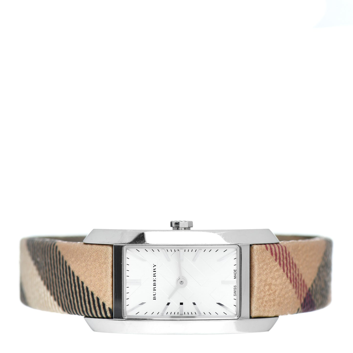 Stainless Steel Calfskin 20mm Heritage Nova Check Quartz Watch BU9508