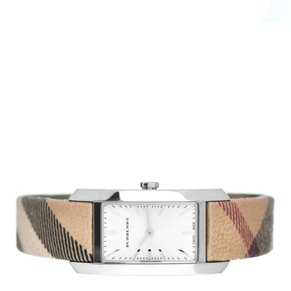 Burberry Stainless Steel Calfskin 20mm Heritage Nova Check Quartz Watch BU9508 2 of 5