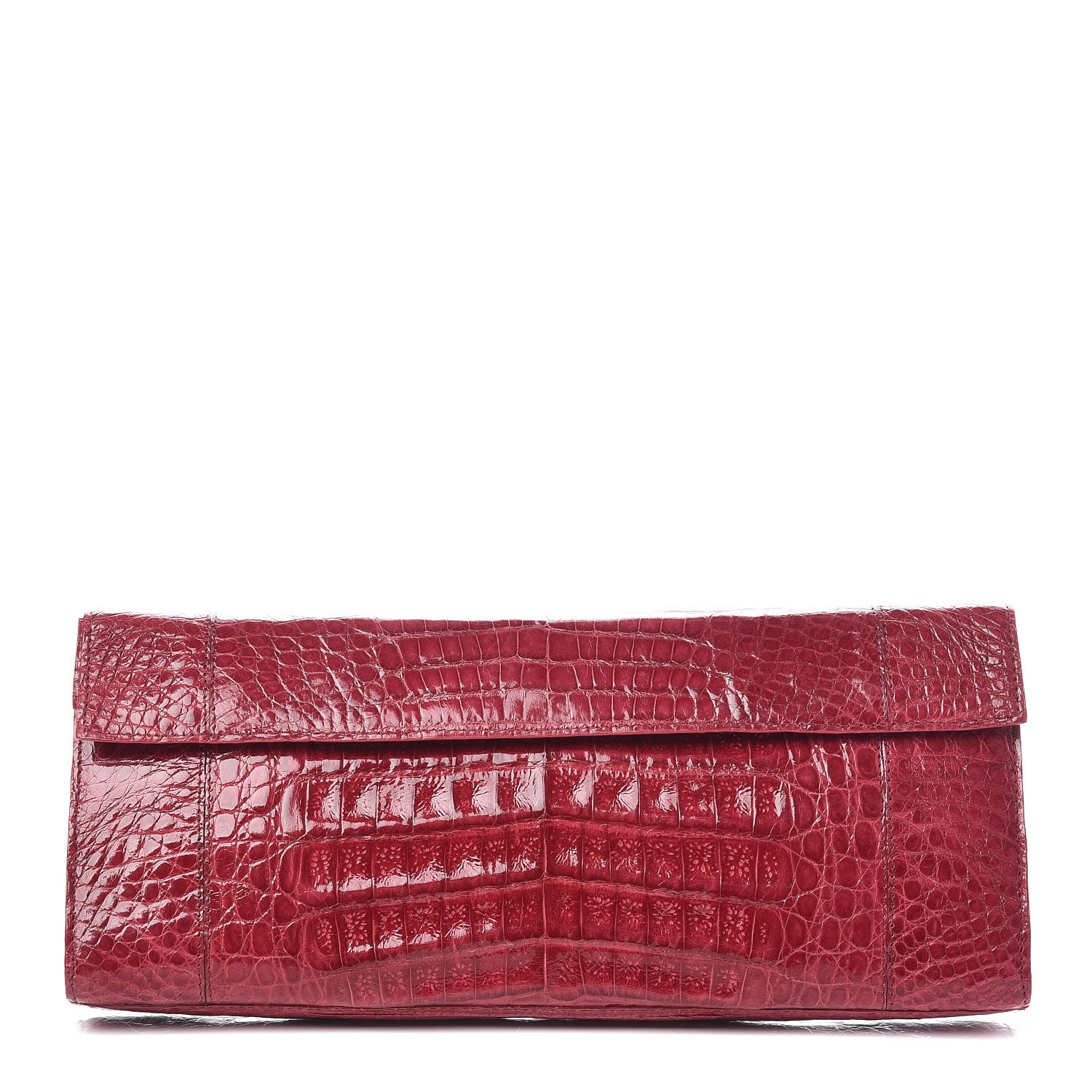 Nancy Gonzalez Crocodile Clutch Pink 1 of 8