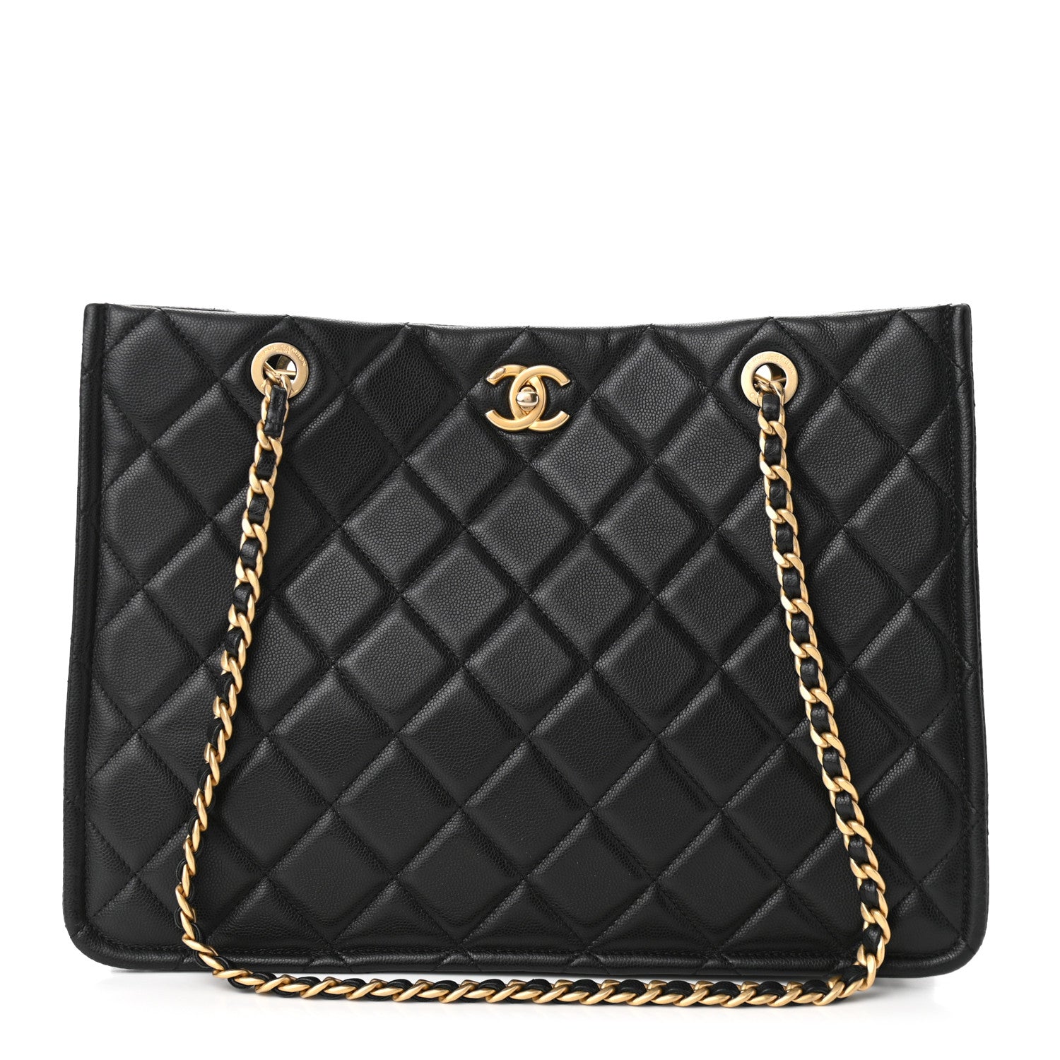 Chanel Caviar Quilted Sweet Classic Shopping Tote Black 1 of 9