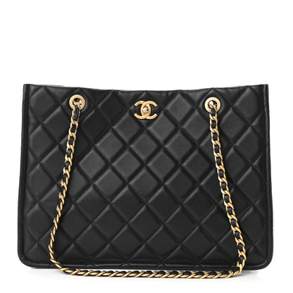 Chanel Caviar Quilted Sweet Classic Shopping Tote Black 1 of 9