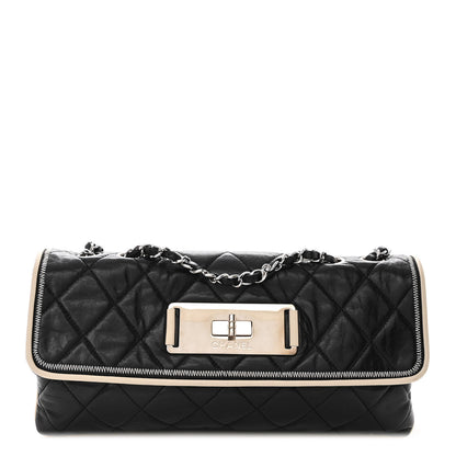 Chanel Lambskin East West Mademoiselle Flap Black 1 of 9