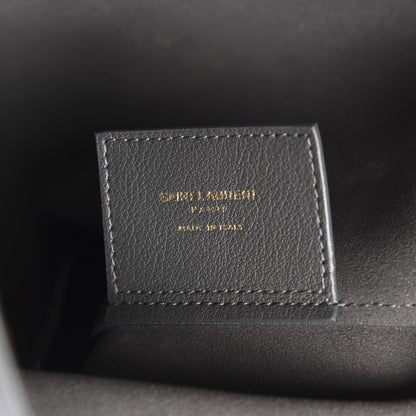 Saint Laurent Calfskin Large Shopping Tote Dark Grey 6 of 12