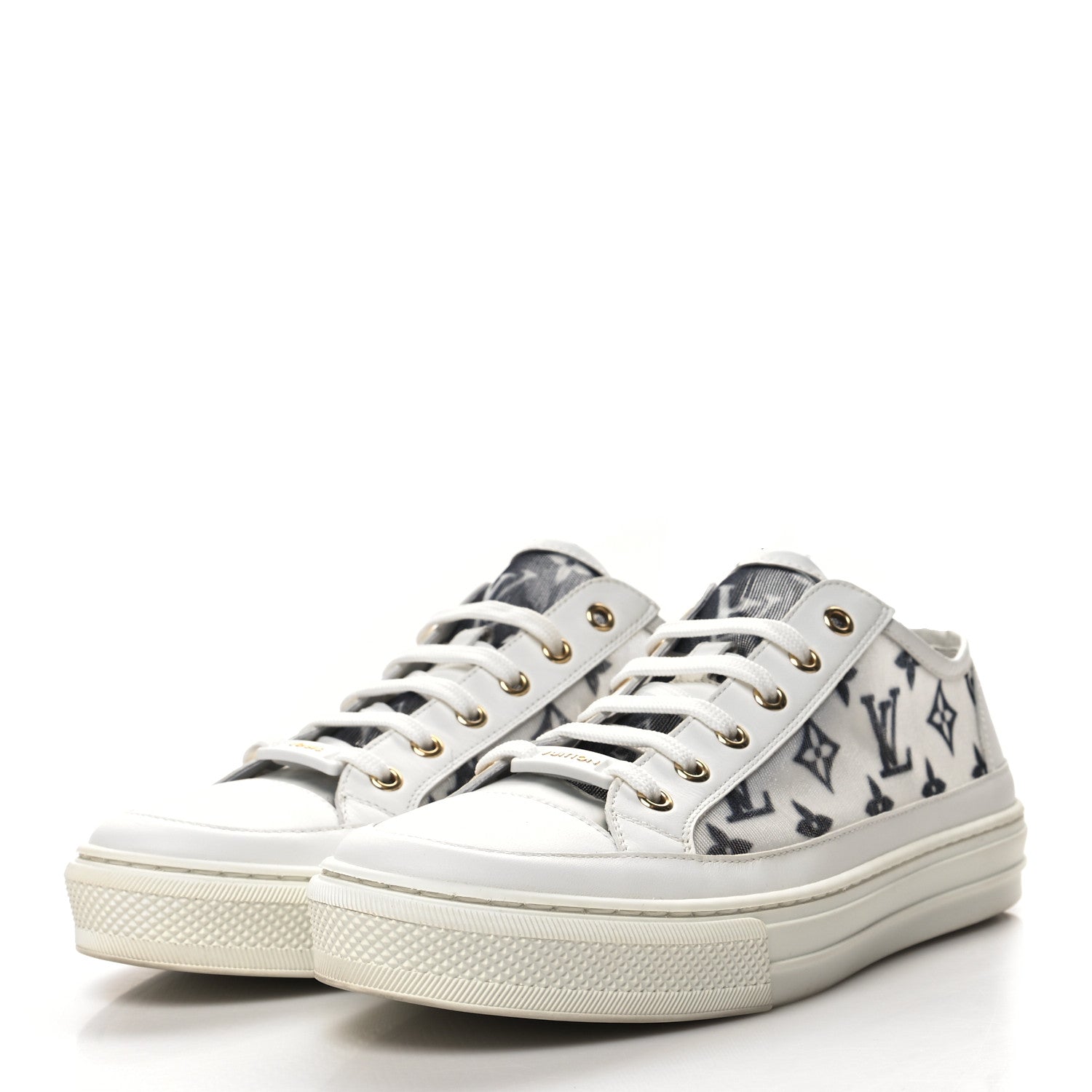 Louis Vuitton Technical Fabric Calfskin Monogram Stellar Sneakers 40 Black 3 of 8