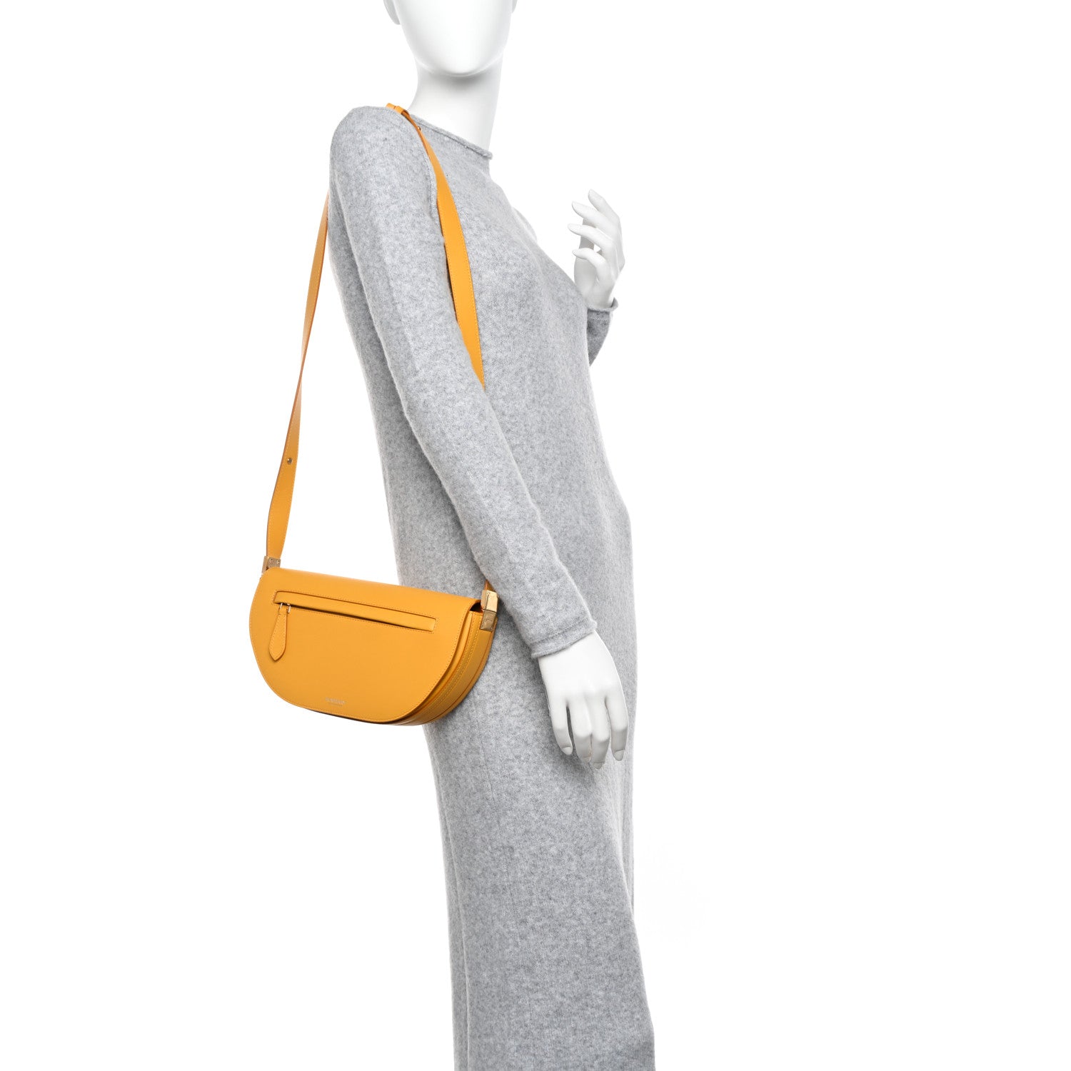 Burberry Calfskin Small Olympia Shoulder Bag Marigold 2 of 10