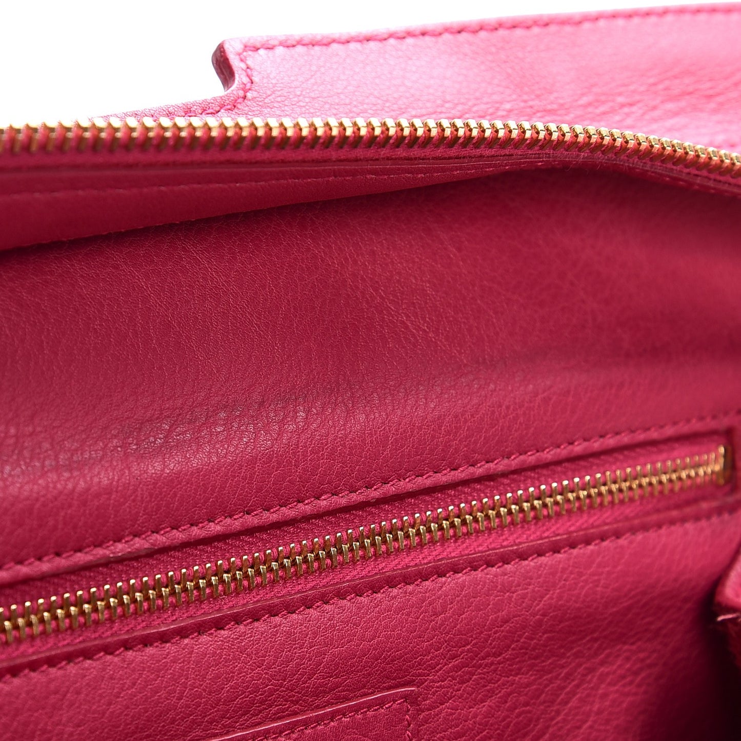 Calfskin Medium Classic Y Cabas Fuchsia
