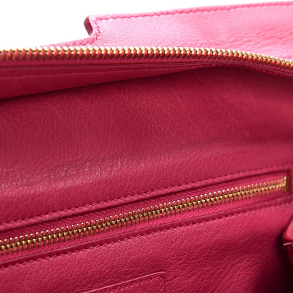 Saint Laurent Calfskin Medium Classic Y Cabas Fuchsia 9 of 12