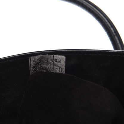 Celine Crocodile Embossed Calfskin Medium Phantom Luggage Black 7 of 8