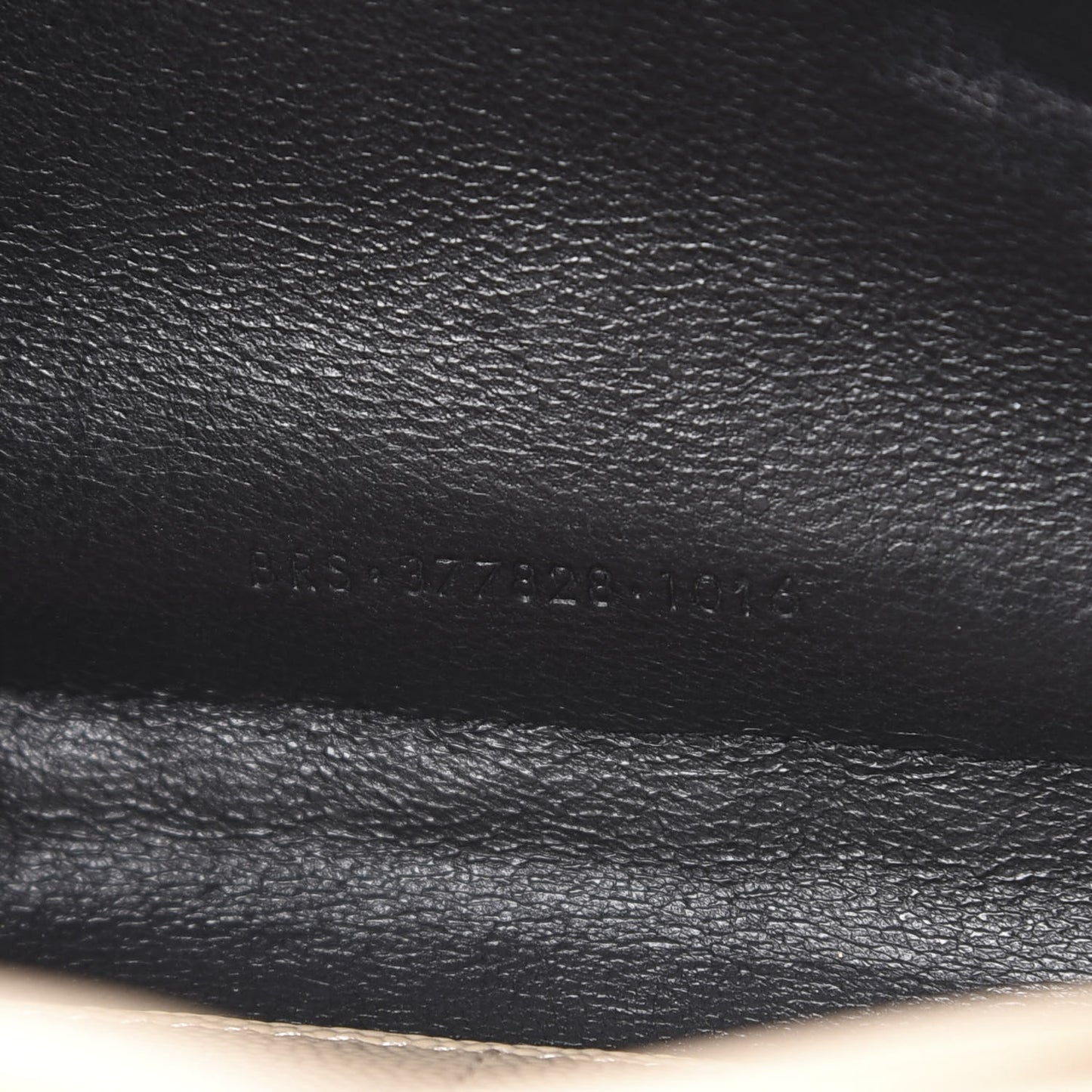 Grain De Poudre Matelasse Chevron Monogram Chain Wallet Nude Powder