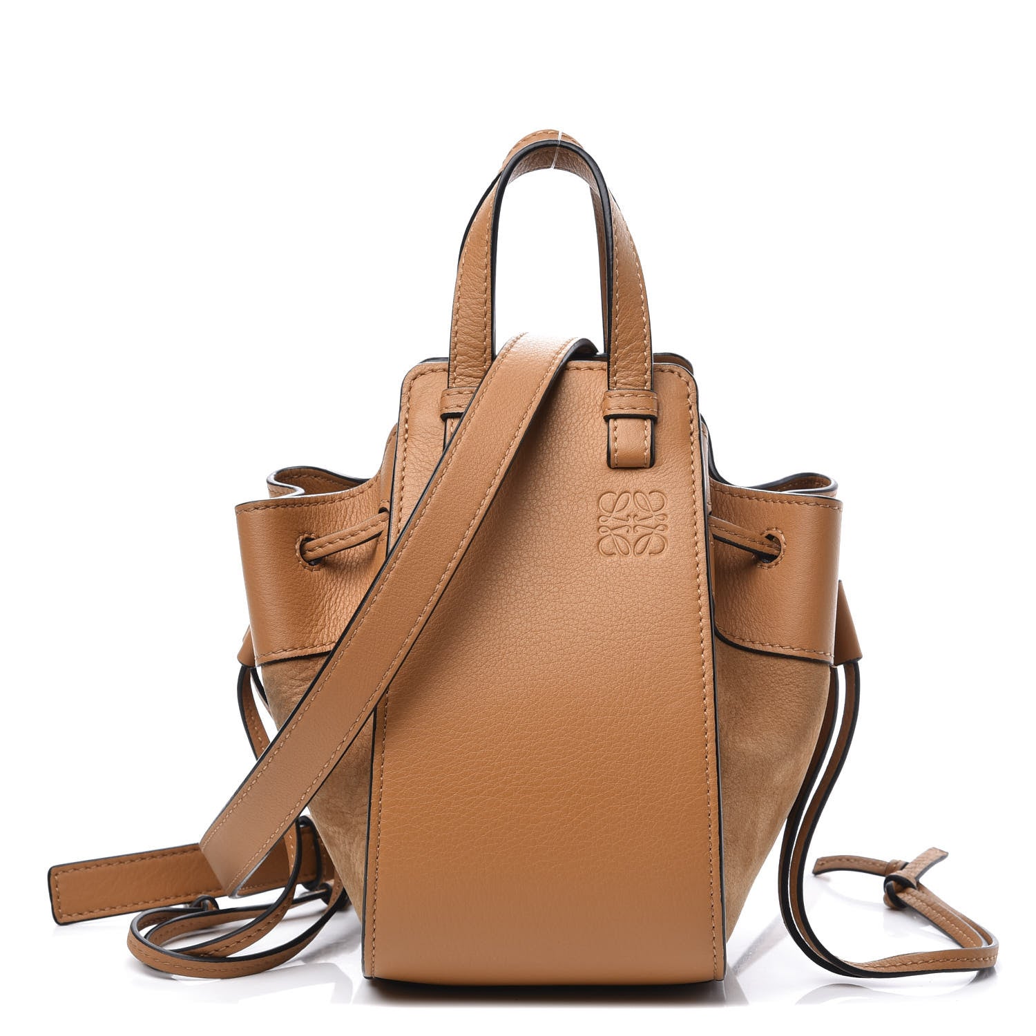 Loewe Calfskin Nubuck Mini Hammock Shoulder Bag Honey 1 of 12