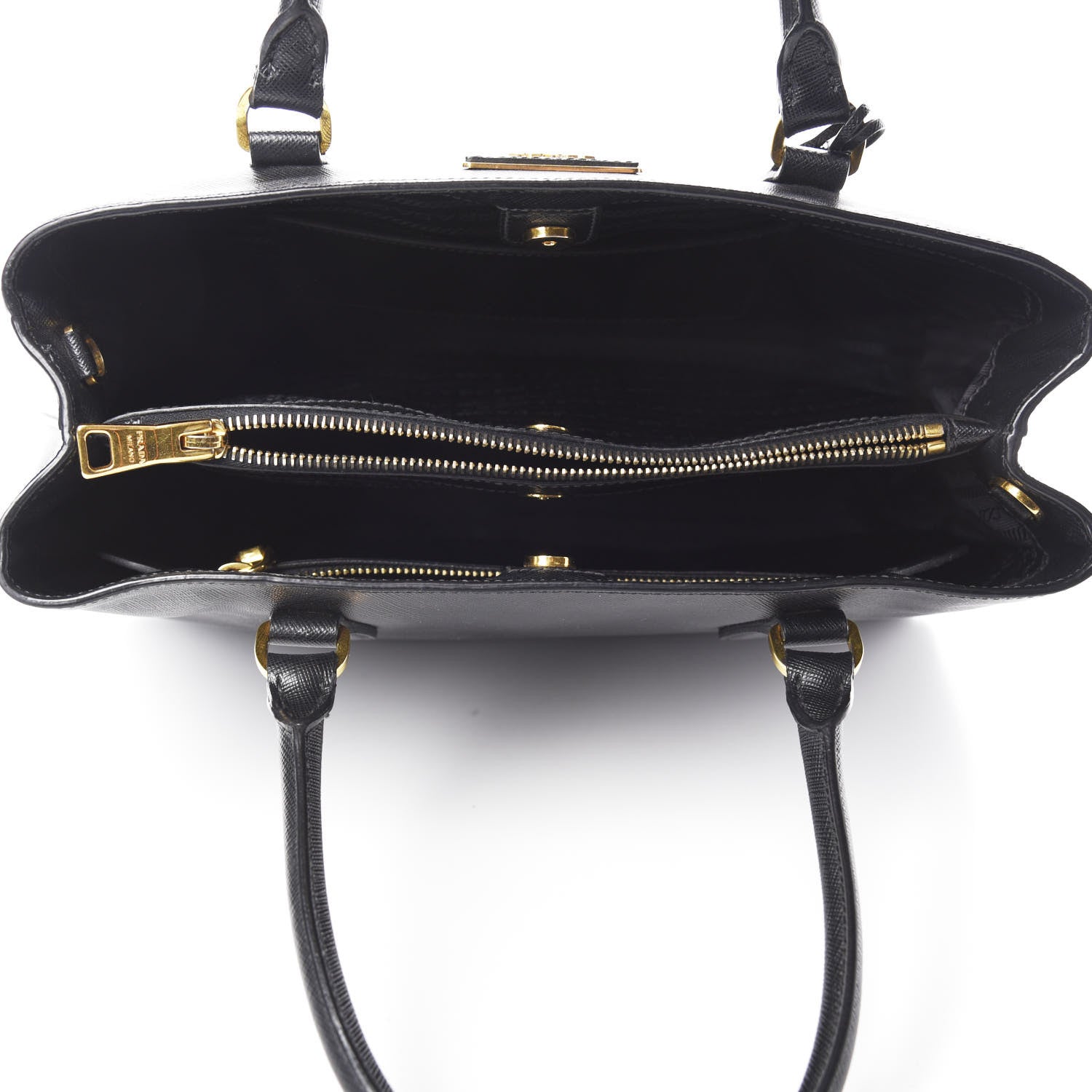 Prada Saffiano Lux Medium Tote Black 6 of 12