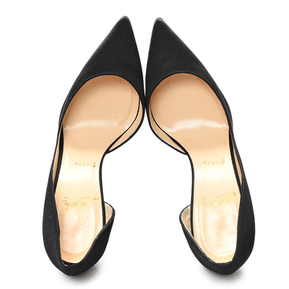 Christian Louboutin Satin Iriza 100 Pumps 36.5 Black 2 of 10