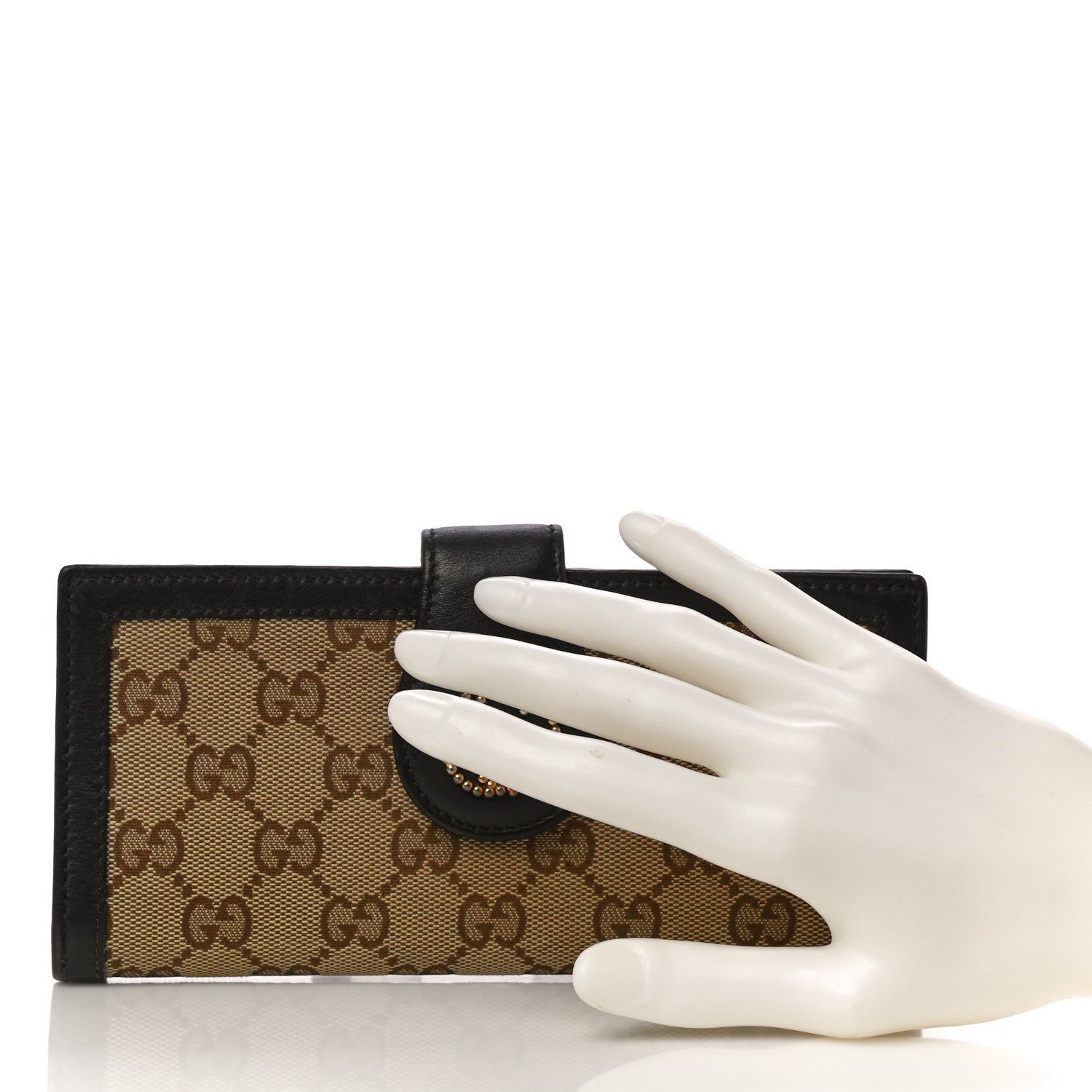 Gucci Monogram Scarlett Continental Wallet Dark Brown 2 of 12