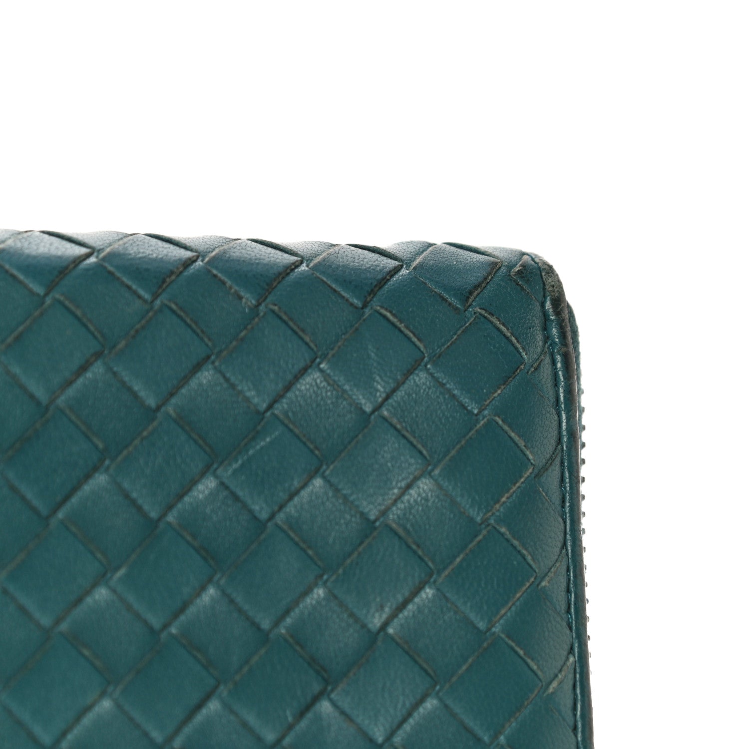 Bottega Veneta Nappa Intrecciato Zip Around Coin Purse Lagoon 19 of 22