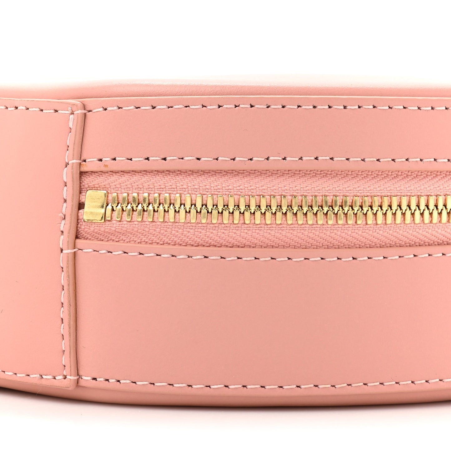 Calfskin Circle Crossbody Bag Light Pink