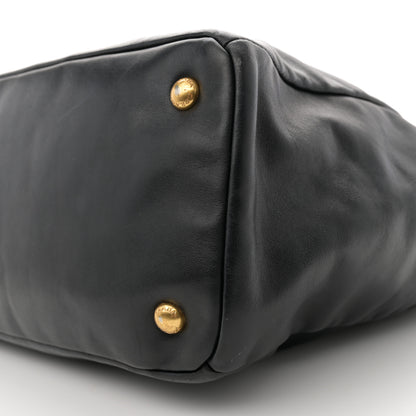 Prada Soft Calf Tote Black 10 of 14