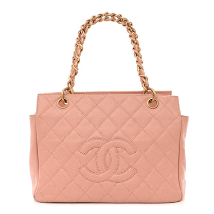 Chanel Caviar Quilted Petit Timeless Shopping Tote PTT Pink 1 of 10