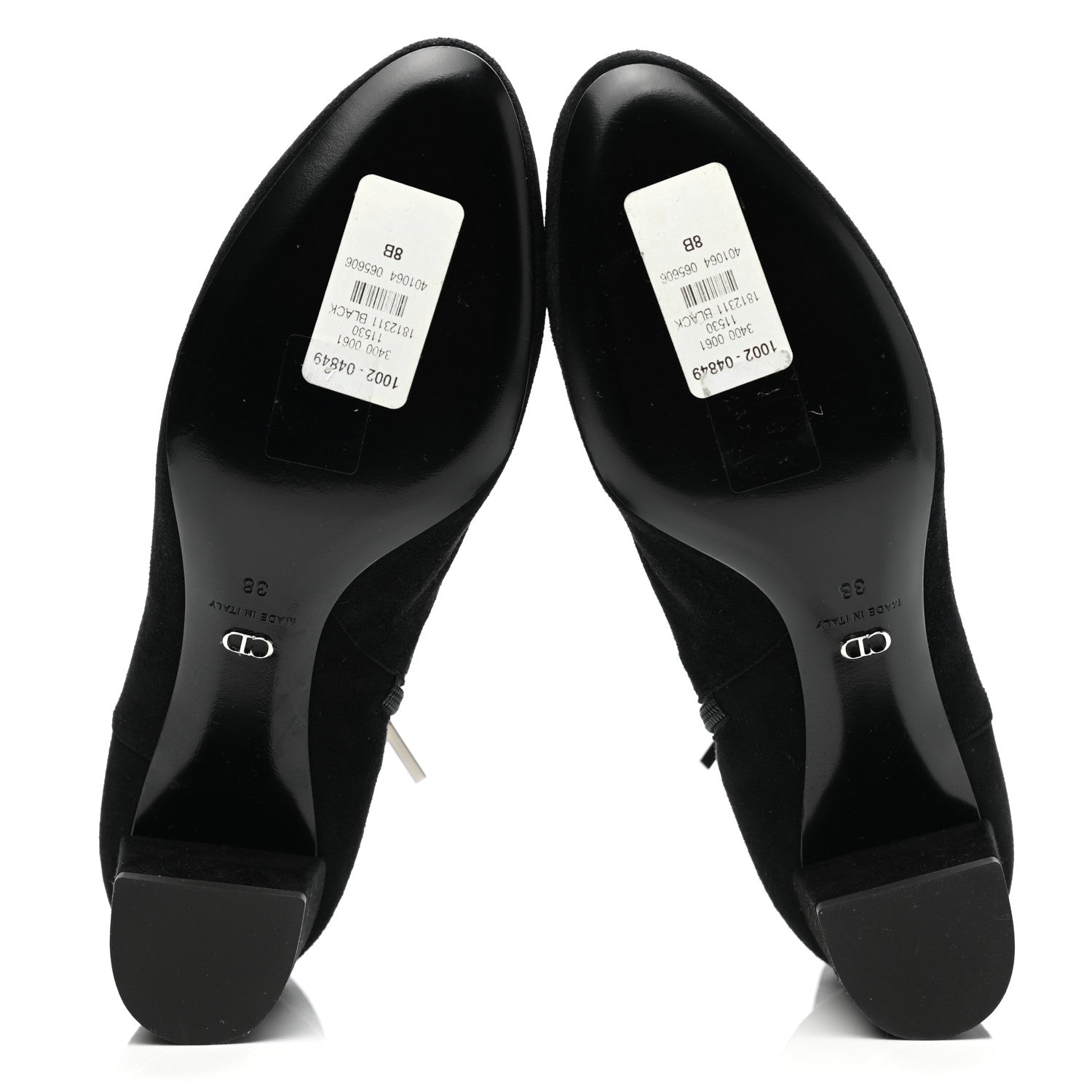 Christian Dior Suede Ankle Boots 38 Black 5 of 9