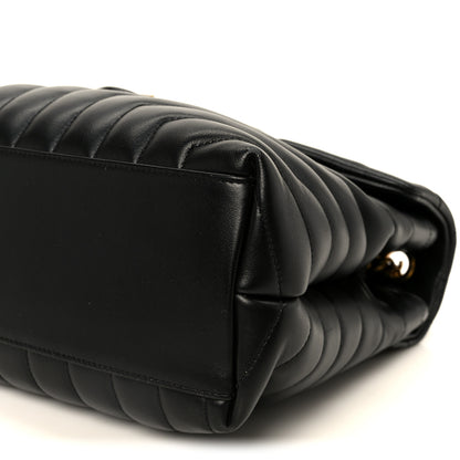 Saint Laurent Calfskin Y Quilted Monogram Medium Loulou Chain Satchel Black 11 of 11