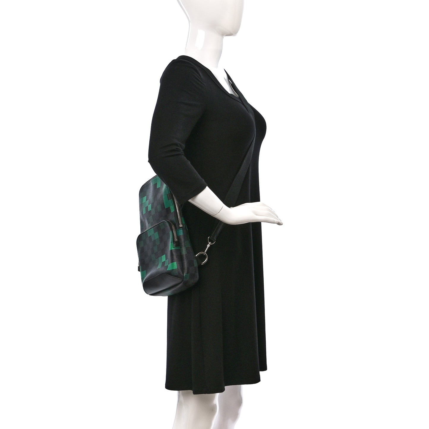 Damier Graphite Pixel Avenue Sling Backpack Vert