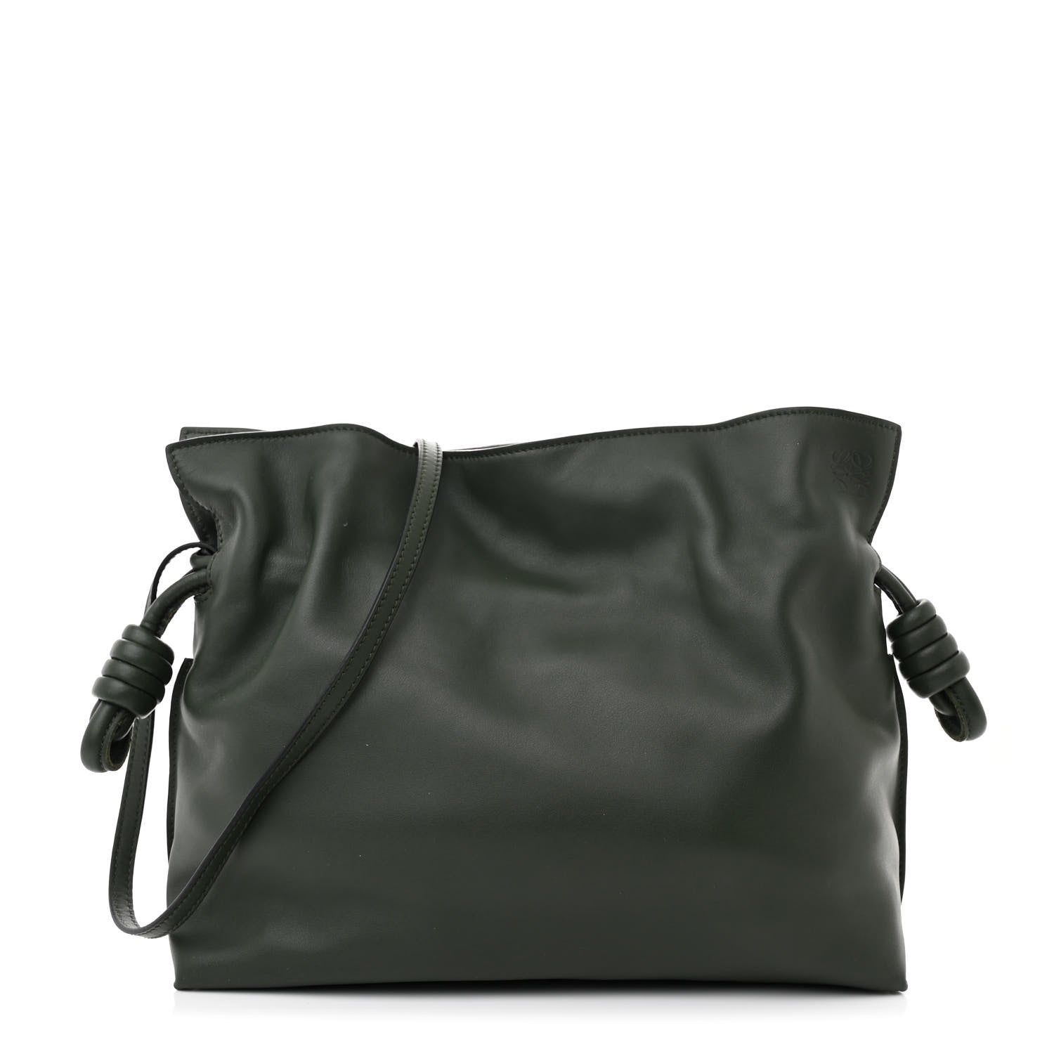 Loewe Calfskin Flamenco Knot Clutch Vintage Khaki 1 of 10