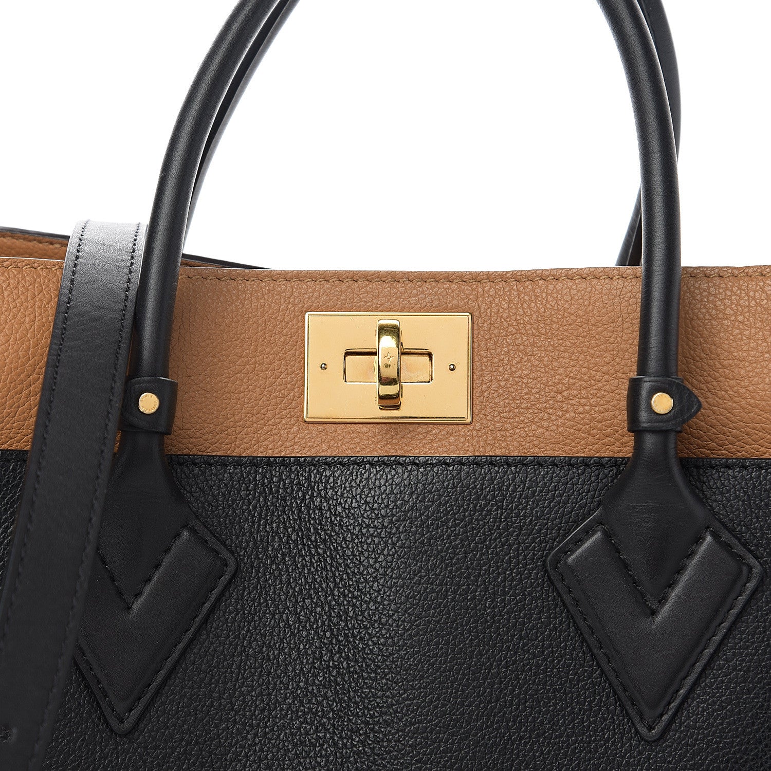 Louis Vuitton Calfskin Monogram On My Side Black 6 of 9