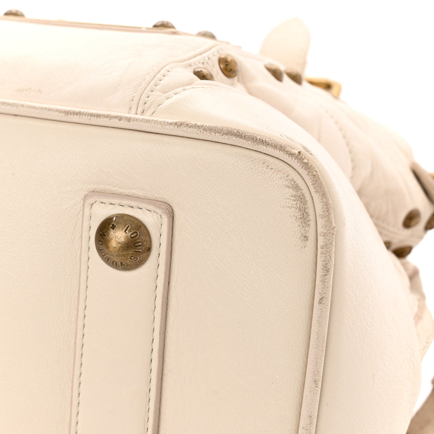Lambskin Riveting White