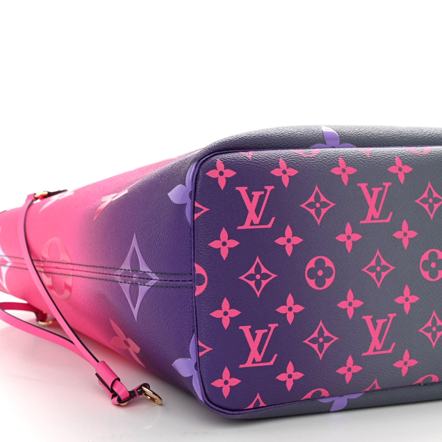 Louis Vuitton Monogram Giant Spring In The City Neverfull MM Midnight Fuchsia 8 of 9