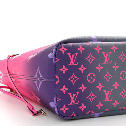 Louis Vuitton Monogram Giant Spring In The City Neverfull MM Midnight Fuchsia 8 of 9