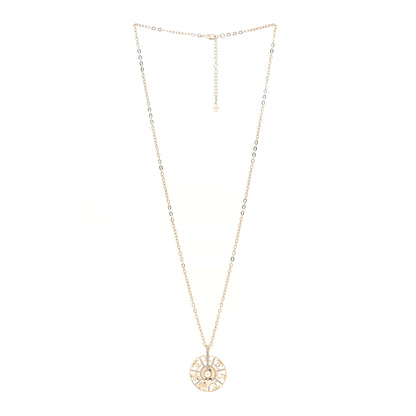Chanel Crystal Pearl CC Long Pendant Necklace Gold 3 of 5