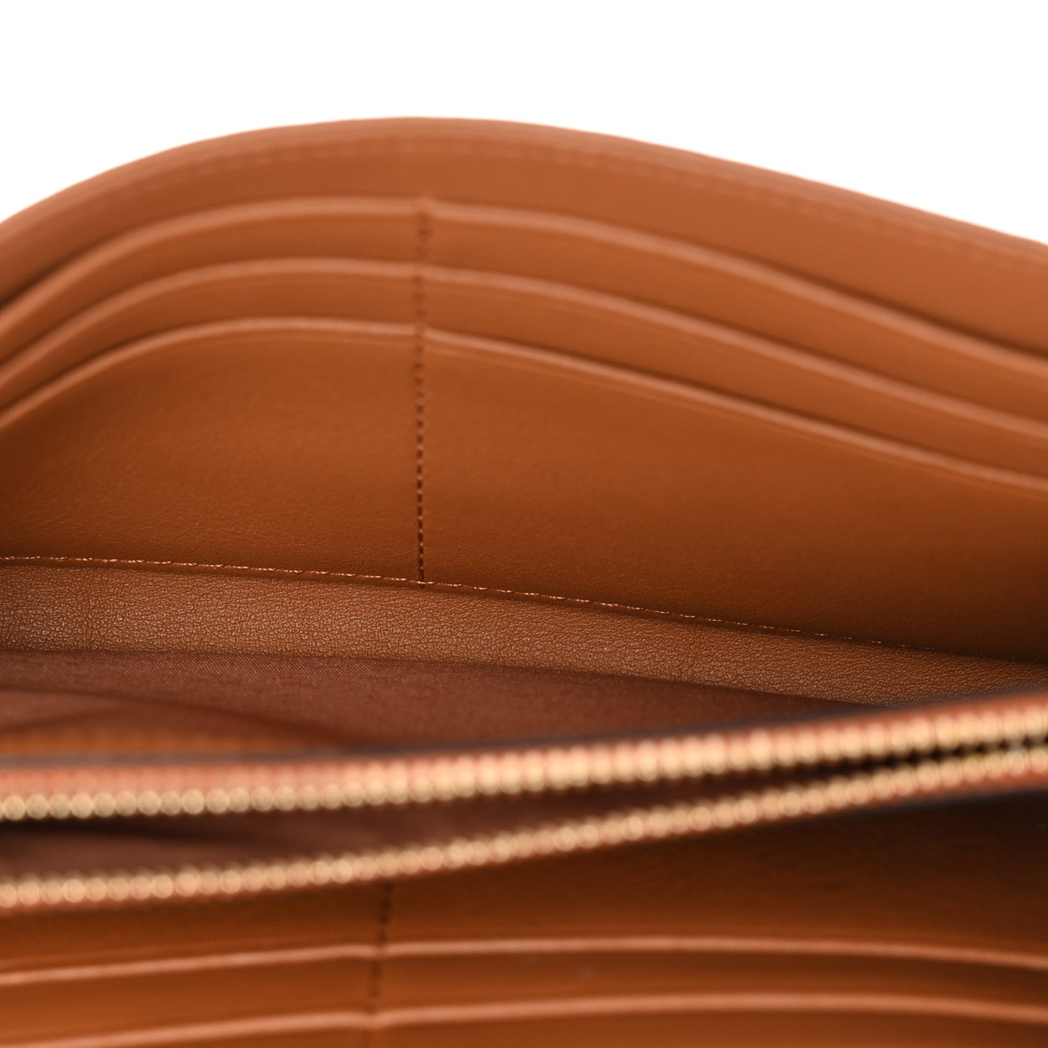 MCM Visetos Large Patricia Love Patch Wallet On Chain Cognac 5 of 10