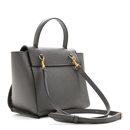 Celine Grained Calfskin Nano Belt Bag Grey 3 of 10