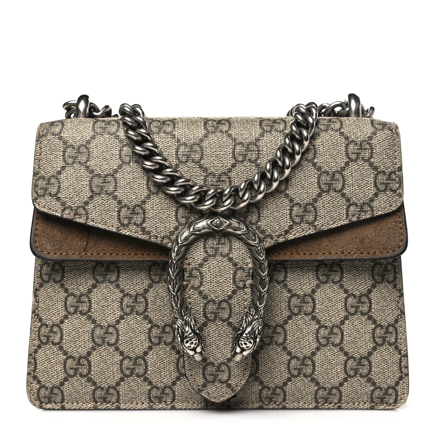 GG Supreme Monogram Mini Dionysus Shoulder Bag Taupe