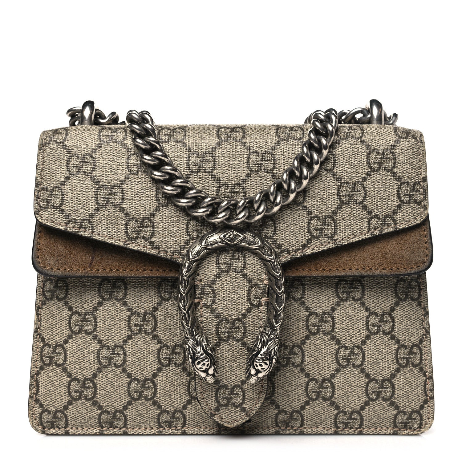 Gucci GG Supreme Monogram Mini Dionysus Shoulder Bag Taupe 1 of 15
