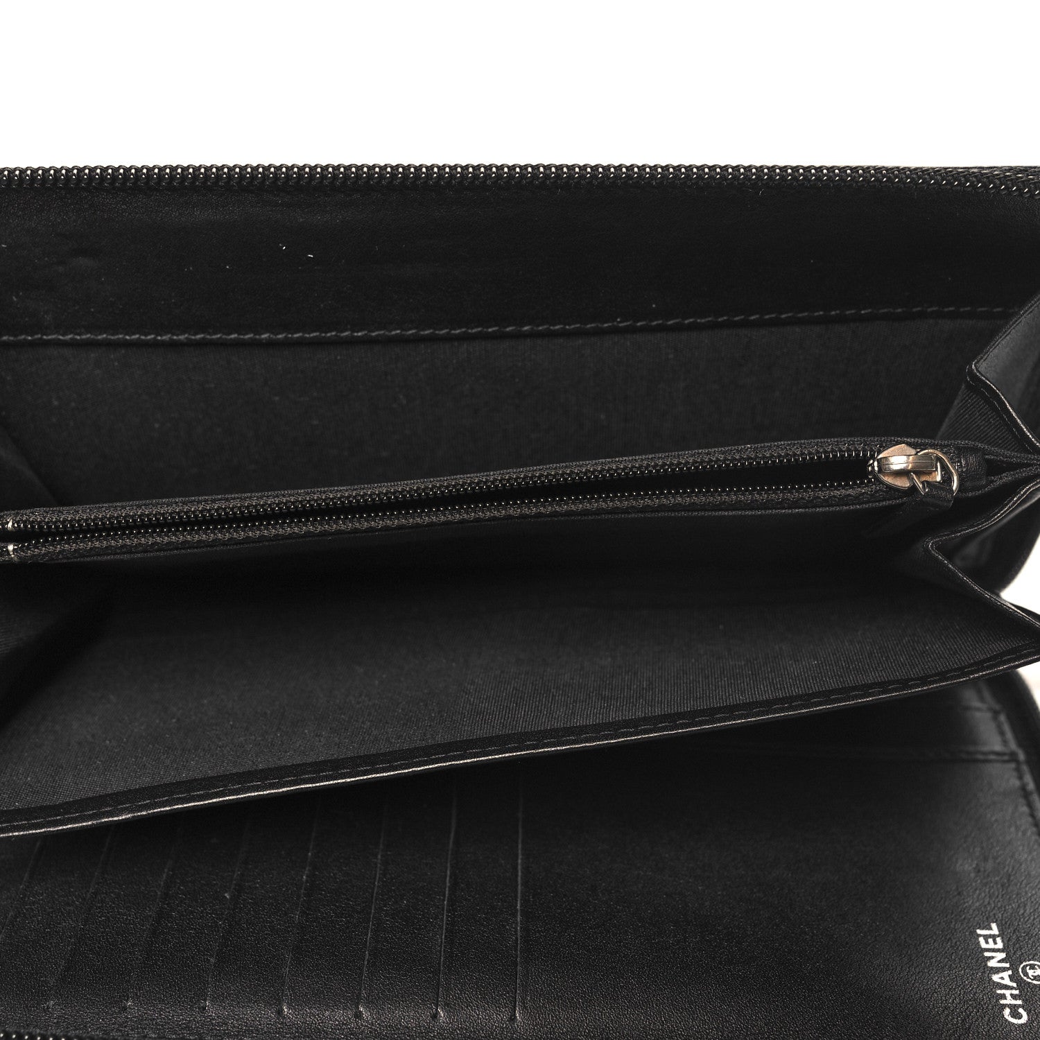 Chanel Caviar Large Timeless CC Zip Around Organizer Wallet Black 6 of 11