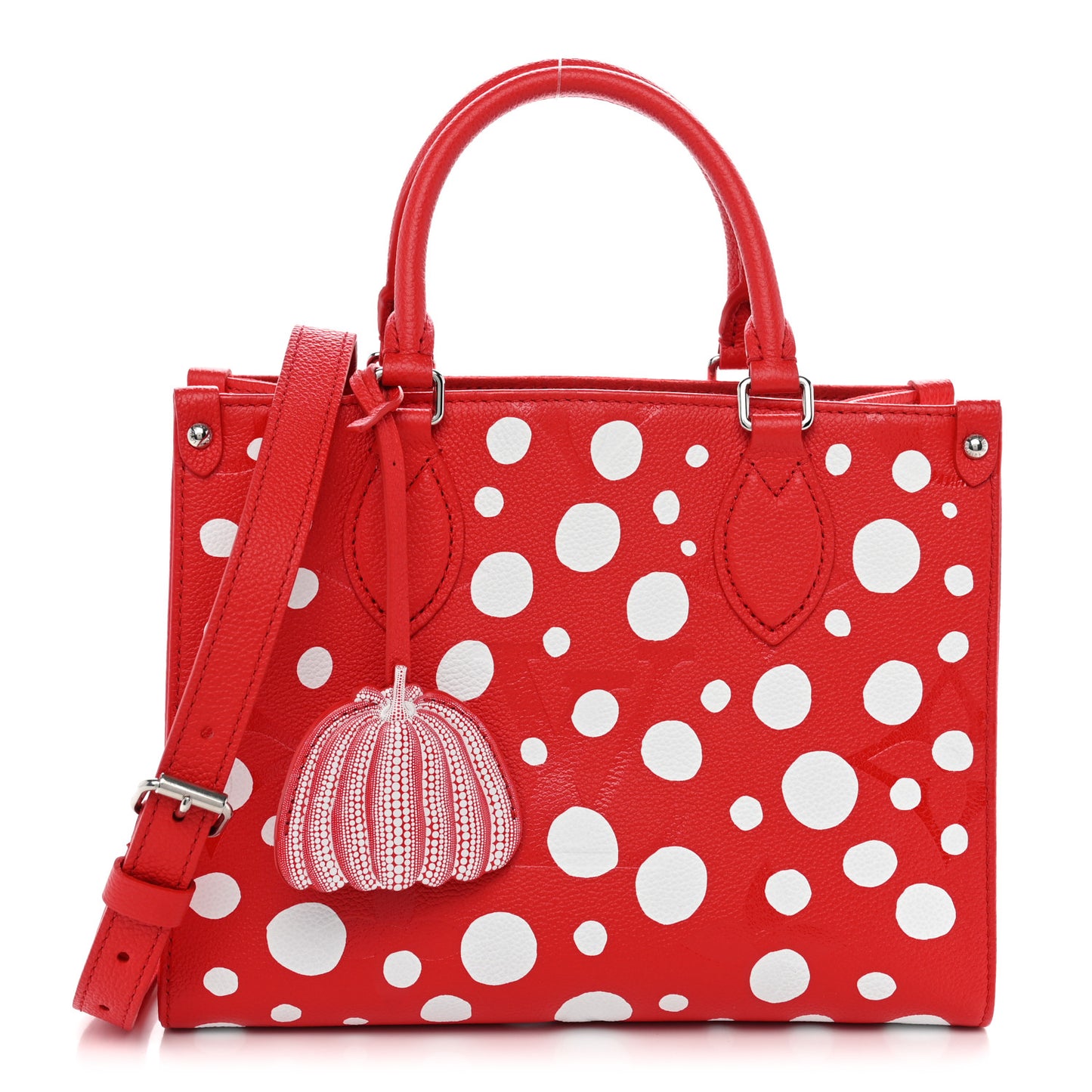 LV X YK Empreinte Infinity Dots Onthego PM Rogue White