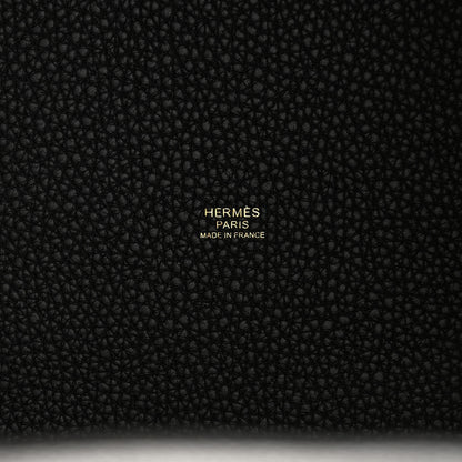 Hermes Taurillon Clemence Picotin Lock 22 MM Black 6 of 14