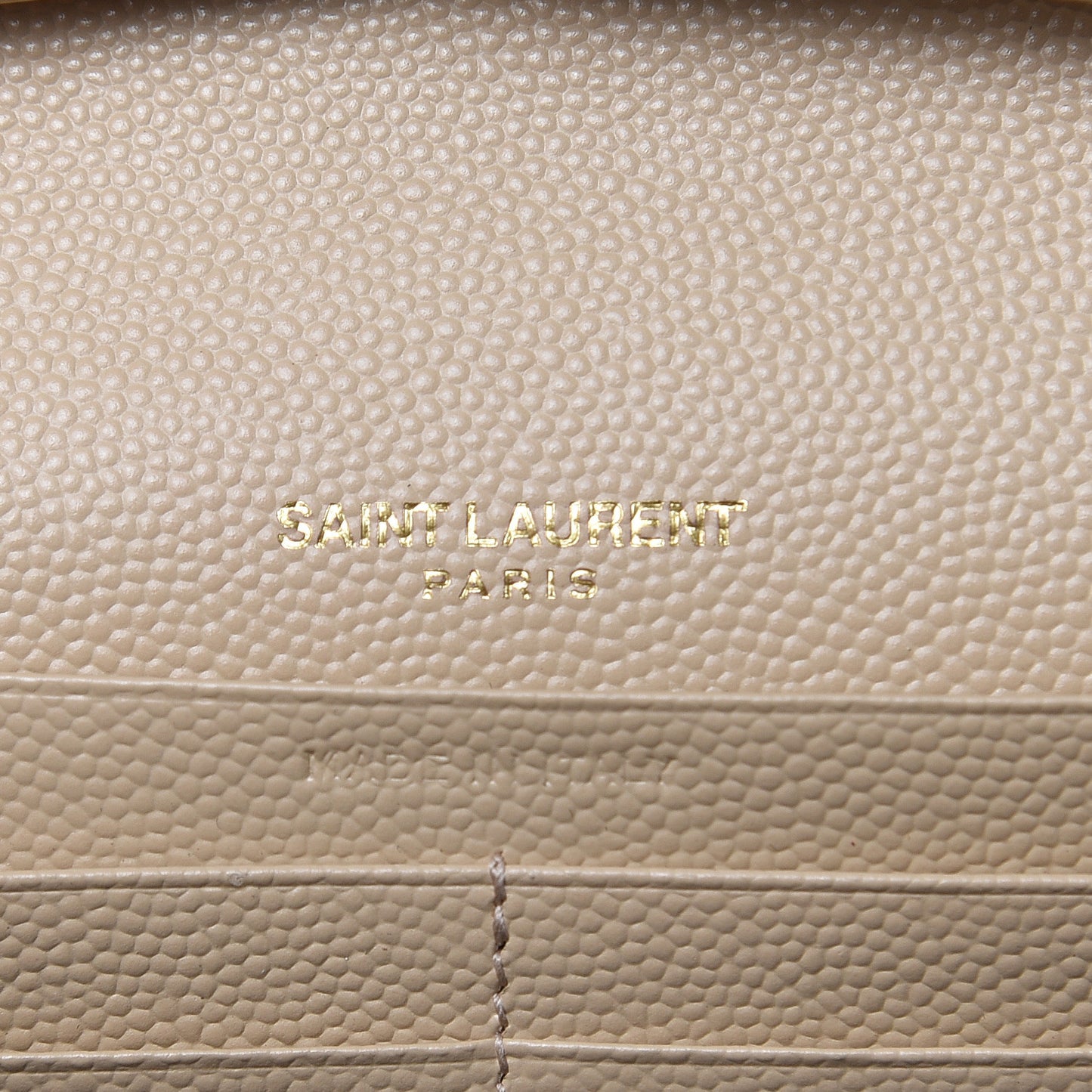 Grain De Poudre Matelasse Chevron Monogram Chain Wallet Nude Powder