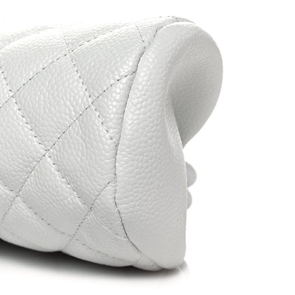 Chanel Caviar Quilted Timeless Clutch White 10 of 10