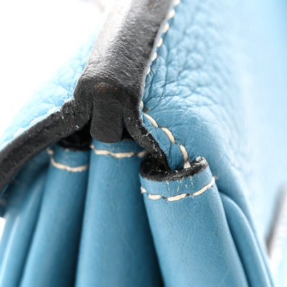 Hermes Taurillon Clemence Birkin 35 Blue Jean 12 of 16