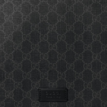 Gucci GG Supreme Monogram Web Messenger Diaper Bag Black Grey 8 of 15