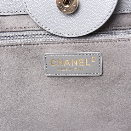 Chanel Caviar Studded Medium Deauville Tote Grey 5 of 9
