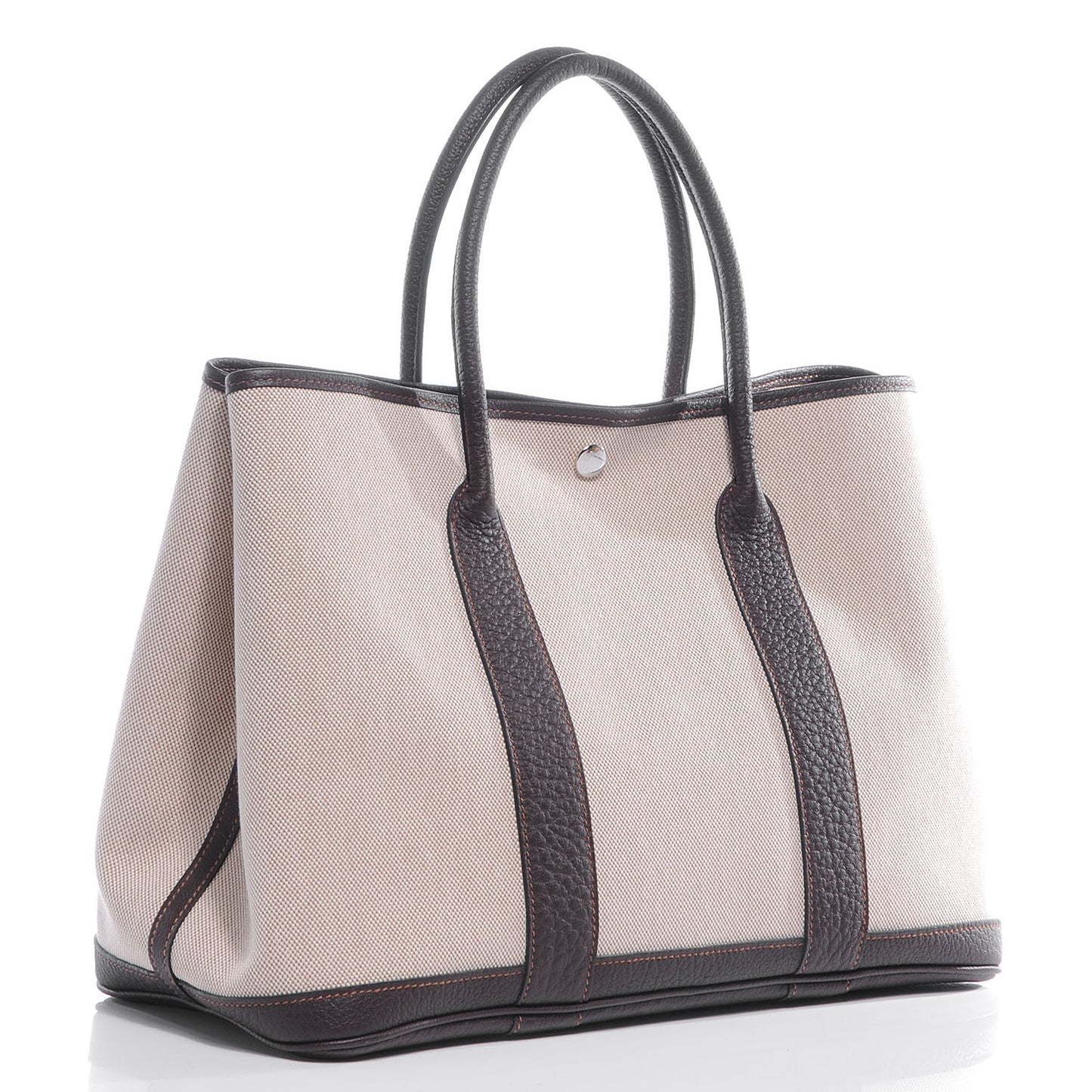 Toile Leather Garden Party MM Tote Ebene