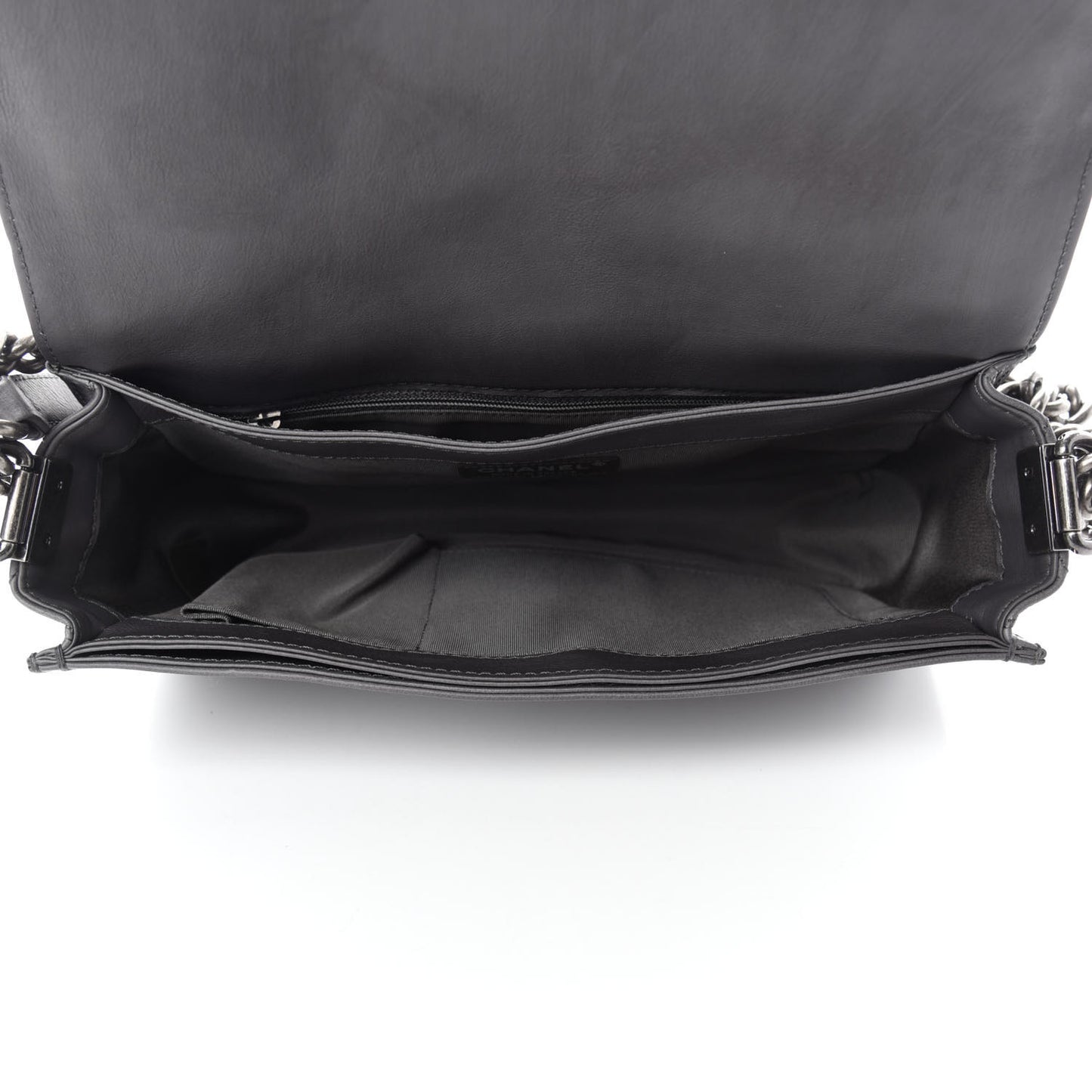 Calfskin New Medium Boy Reverso Flap Grey